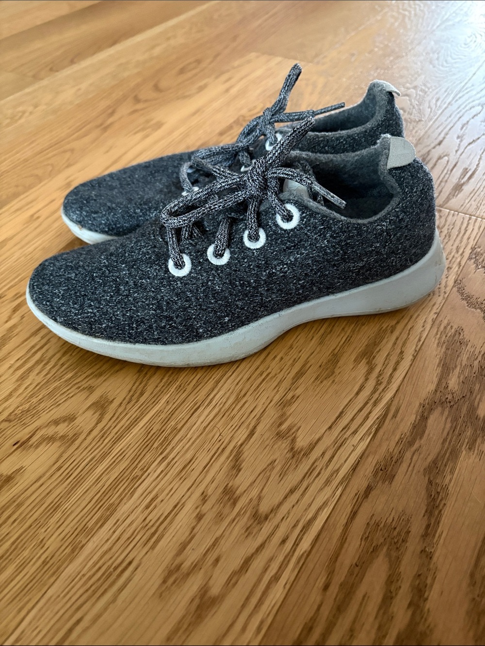 Allbirds Grey Merino Wool Lace-Up Sneakers